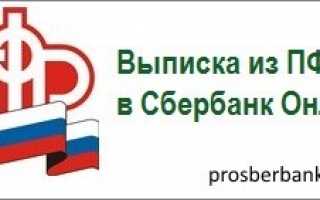 Как получить в Сбербанке выписку о состоянии лицевого счета в ПФР