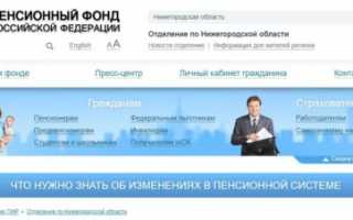 Отделения Пенсионного фонда в Нижегородском районе Нижнего Новгорода