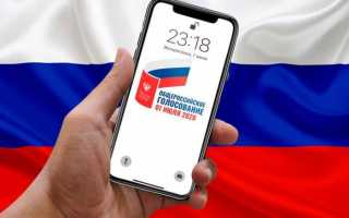 Сайт онлайн голосования по поправкам к Конституции РФ