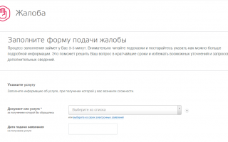 Подача жалоб через портал Госуслуги