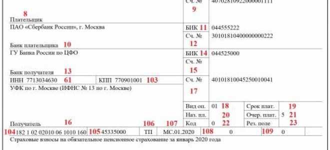 Как заполнять платежки по страховым взносам в 2020 году